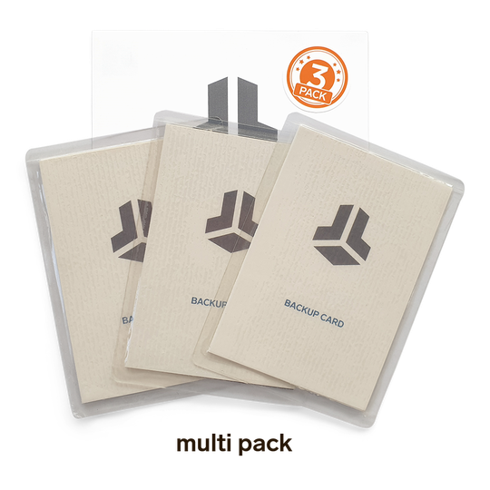 Pack de 3 billeteras de papel para guardar la frase semilla de tu wallet, monederos de papel para guardar la frase semilla